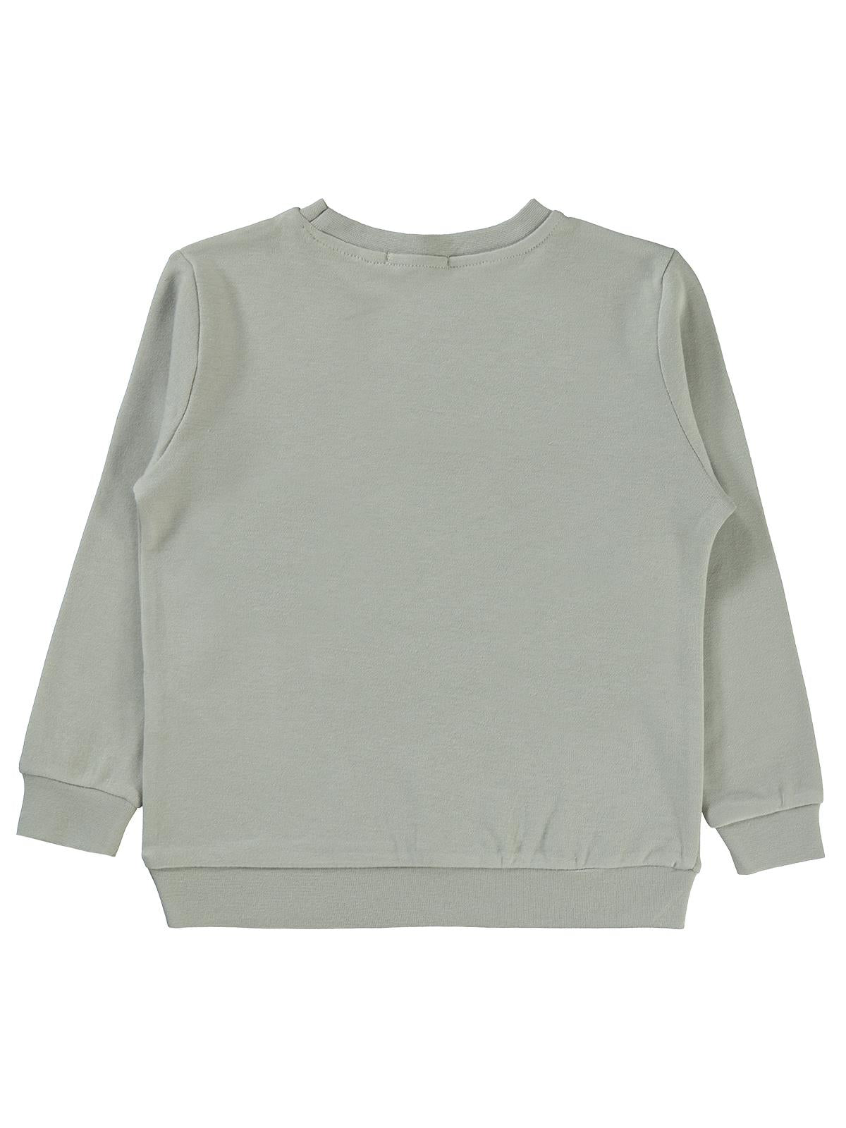 Civil Boys Taksi Baskılı 2-5 Yaş Sweatshirt - Gri
