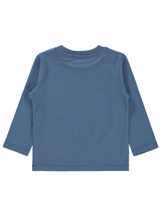 Batman Baskılı Sweatshirt | 2 İp Uzun Kol Bisiklet Yaka Baskılı | Okul Kreş ve Günlük Kullanım - Mavi