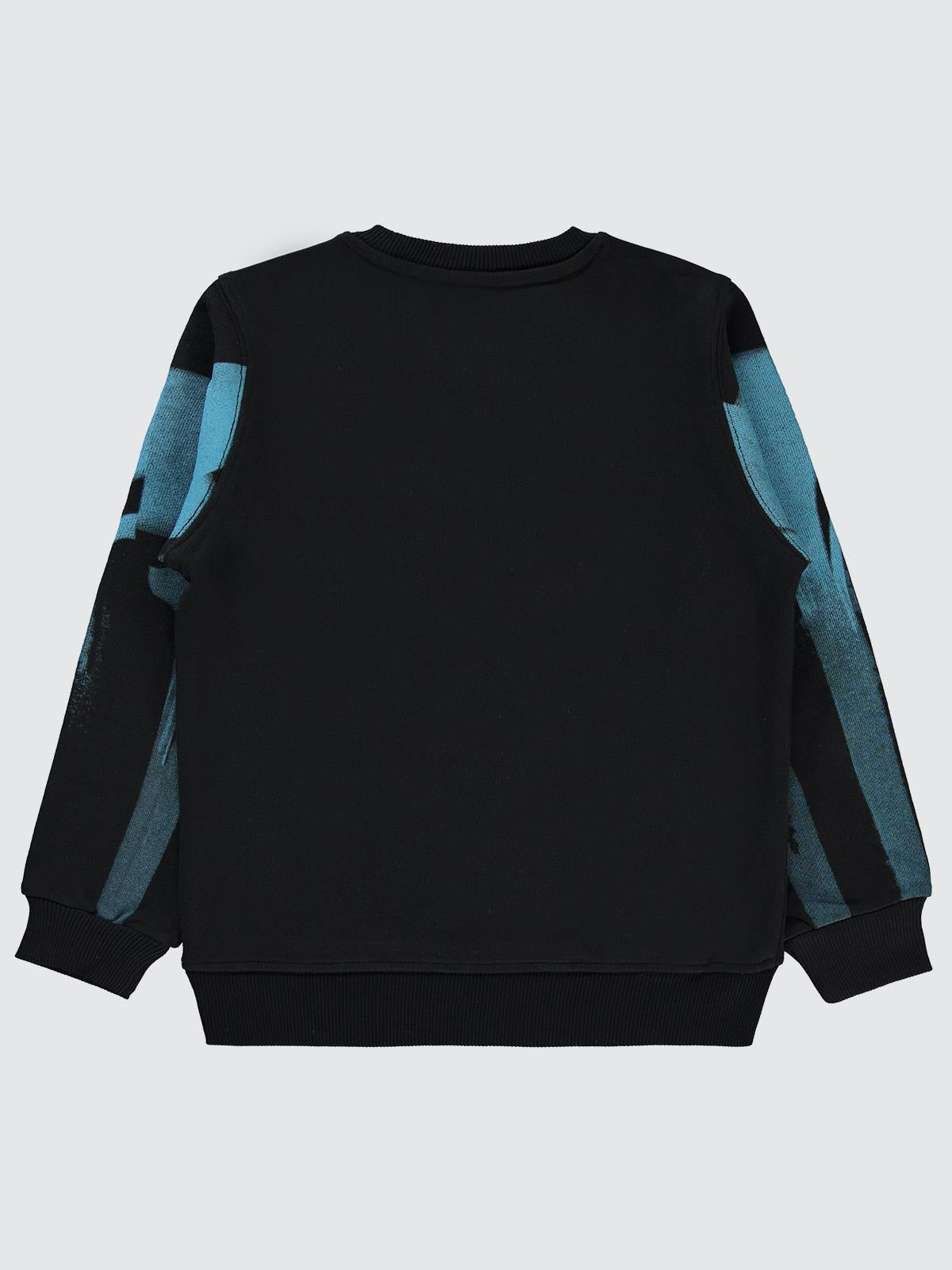 Pierre Cardin Baskılı 6-9 Yaş Sweatshirt - Siyah