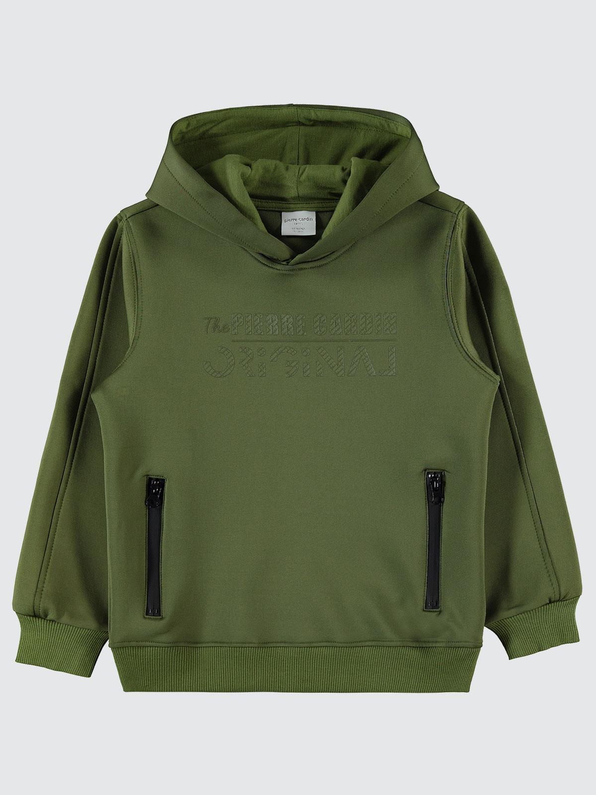 Pierre Cardin Original Baskılı 10-12 Yaş Sweatshirt - Siyah
