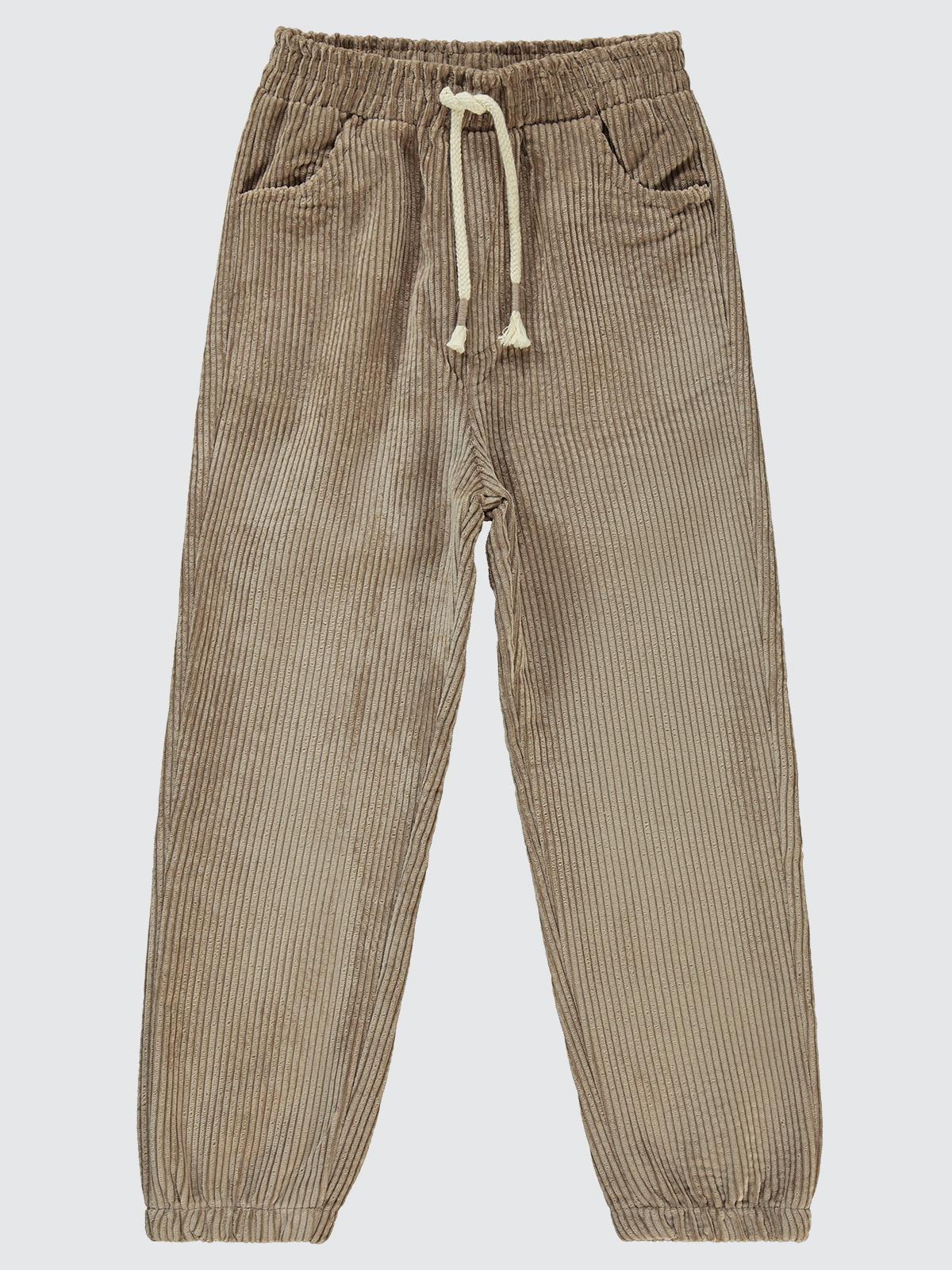 Civil Boys Paça Lastikli Jogger 10-13 Yaş Pantolon - Kahverengi