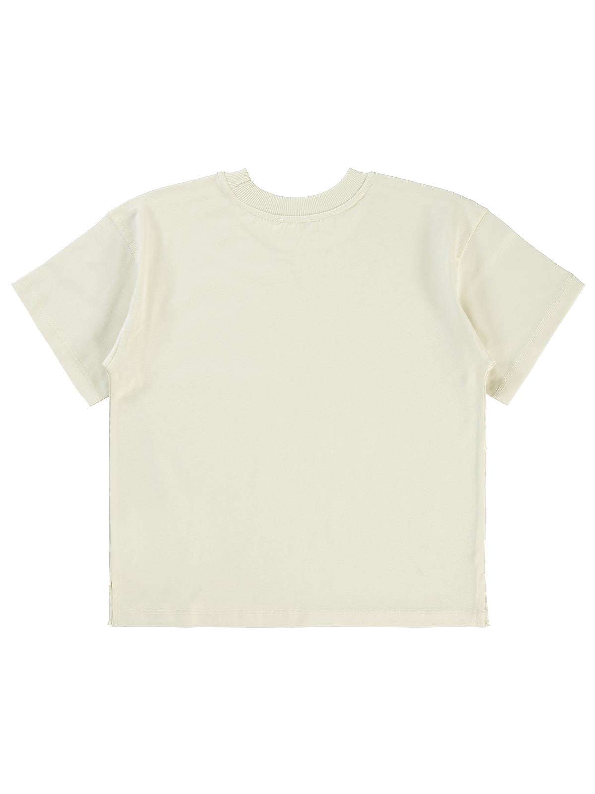 Civil Boys Sailing Baskılı Oversize 10-13 Yaş Tişört - Fil Dişi