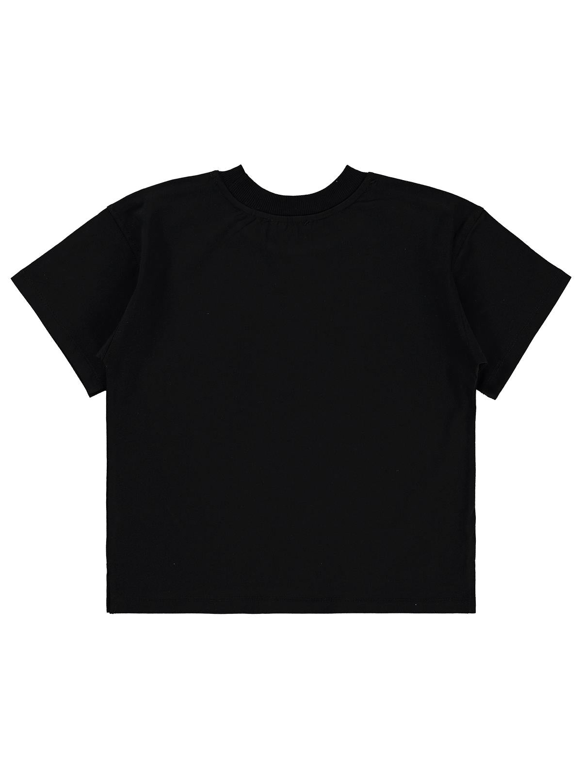 Civil Boys Sailing Baskılı Oversize 10-13 Yaş Tişört - Siyah