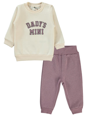 Civil Baby 2'li Dadys Baskılı 6-18 Ay Takım - Lila