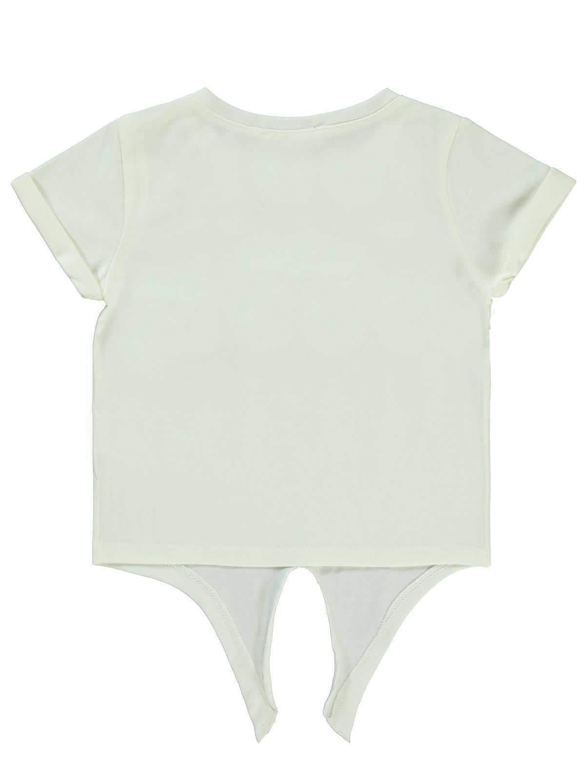 Civil Girls Cool Nakışlı 2-5 Yaş Tişört - Ekru