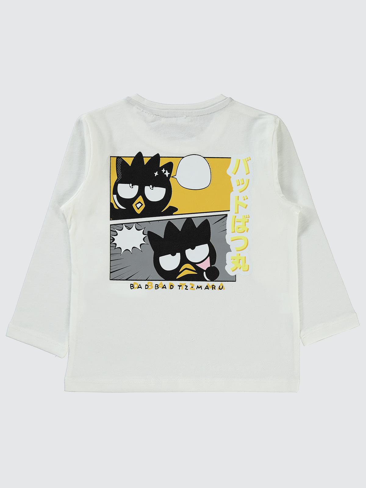 Hello Kitty Sanrio Bad Badtz Maru 2-5 Yaş Sweatshirt - Ekru