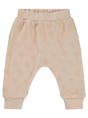 Civil Baby Kalp Jakarlı 6-18 Ay Tek Alt Bebe - Pudra