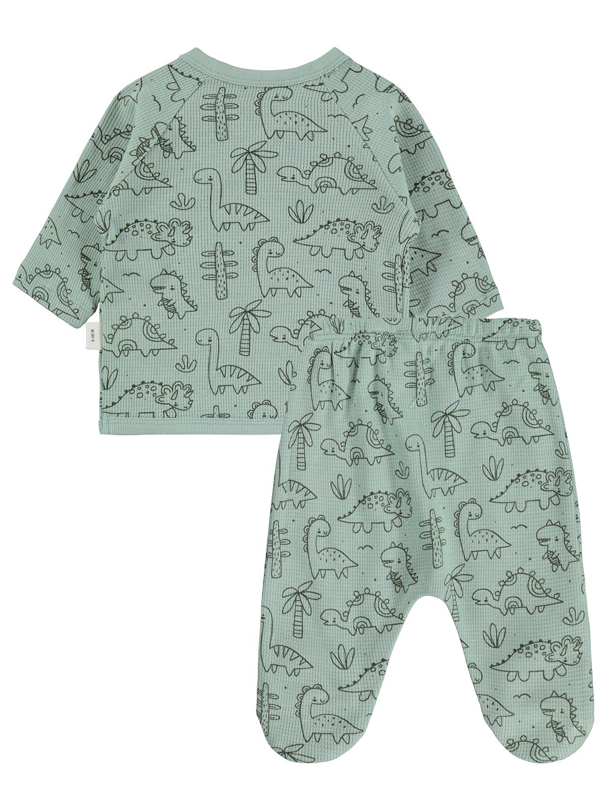 Civil Baby Dinozor Empirme Zıbın Takımları - Haki