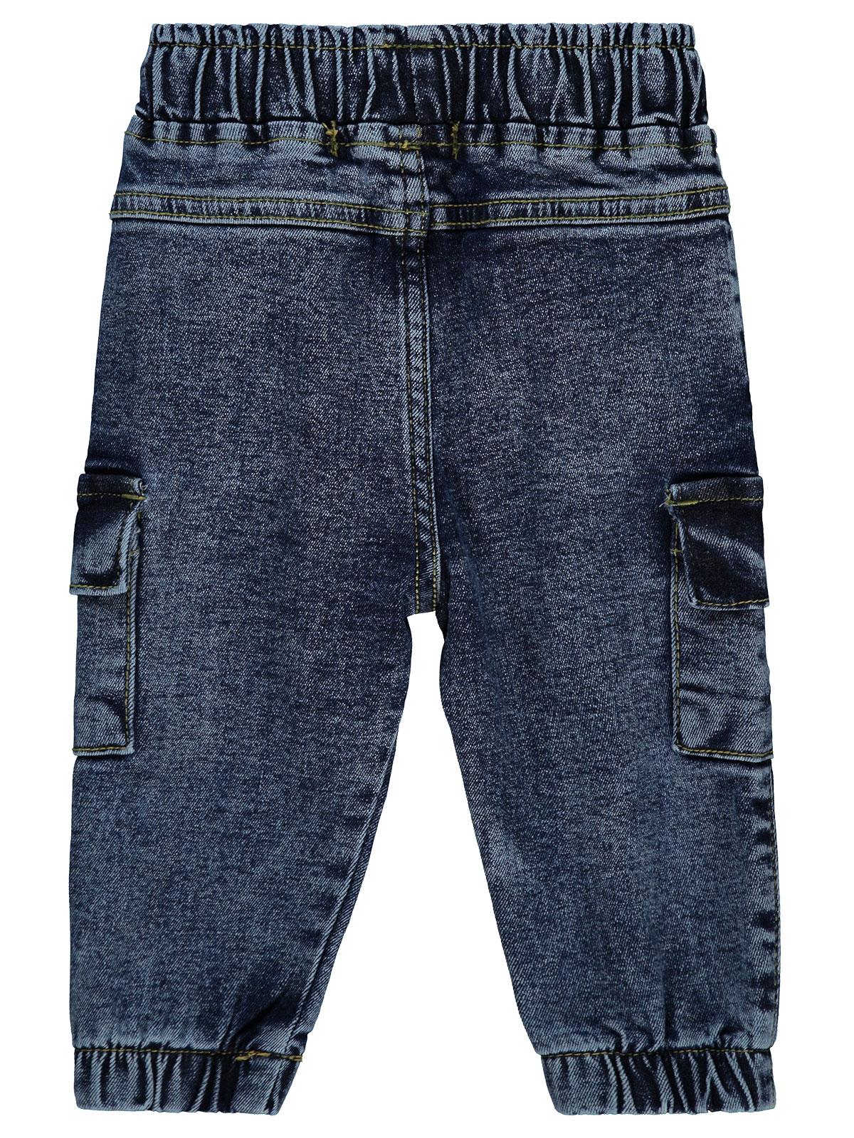 Civil Baby Kargo Cepli Kot 6-18 Ay Pantolon - Mavi