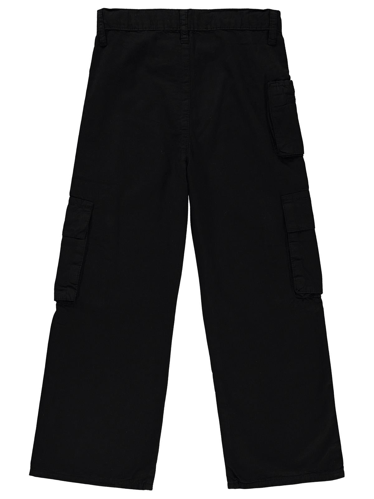 Civil Girls Üç Cepli Kargo 10-13 Yaş Pantolon - Siyah