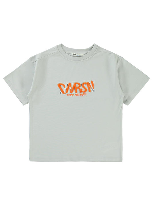 Civil Boys Dnrsn Baskılı 10-13 Yaş Tişört - Gri