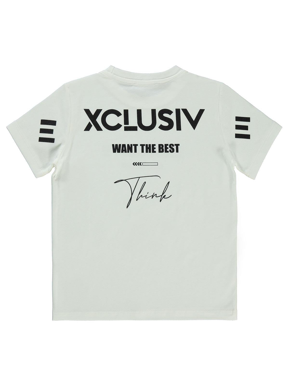 Civil Boys Exclusıve Baskılı 6-9 Yaş Tişört - Beyaz