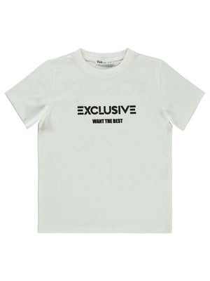 Civil Boys Exclusıve Baskılı 6-9 Yaş Tişört - Beyaz