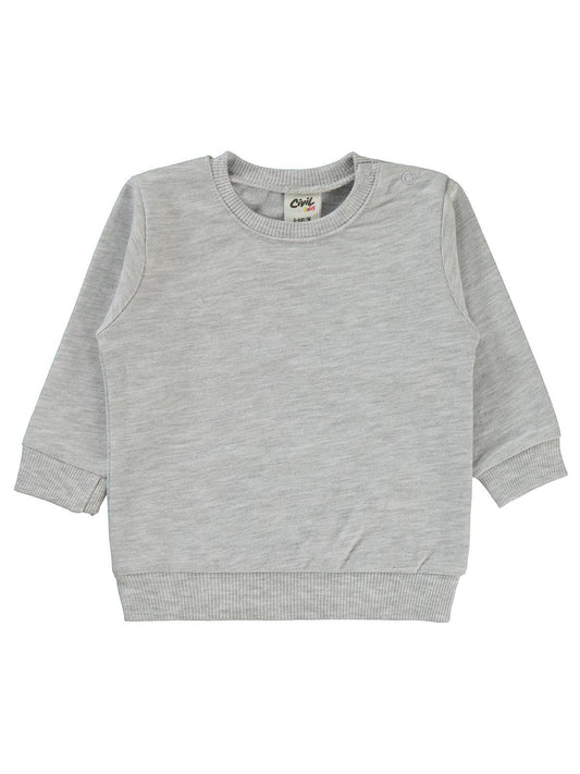 Civil Baby Basic 6-18 Ay Sweatshirt - Gri