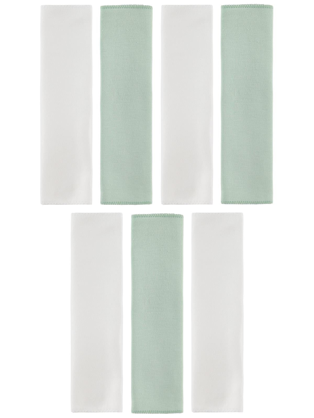 Civil Baby Düz 7 Li Ağız Mendili - Yeşil