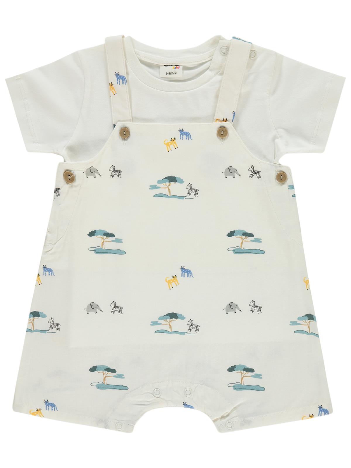 Civil Baby Ağaç Baskılı 6-18 Ay Slopet - Beyaz