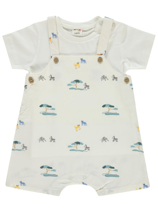 Civil Baby Ağaç Baskılı 6-18 Ay Slopet - Beyaz