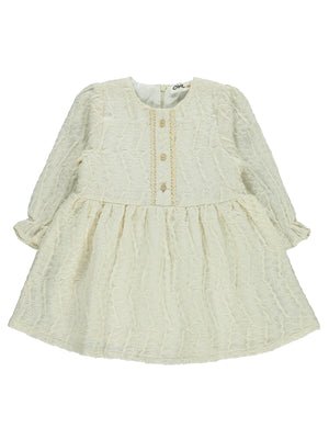 Civil Baby Dantel 6-18 Ay Elbise - Ekru