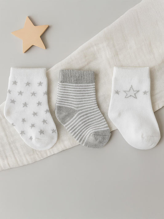 Civil Baby Erkek Bebek 3'lü Çorap Set 6-18 Ay