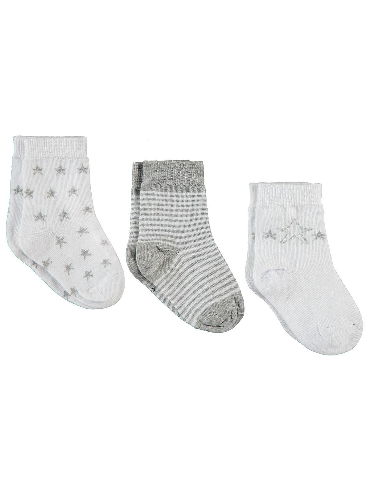 Civil Baby Erkek Bebek 3'lü Çorap Set 6-18 Ay
