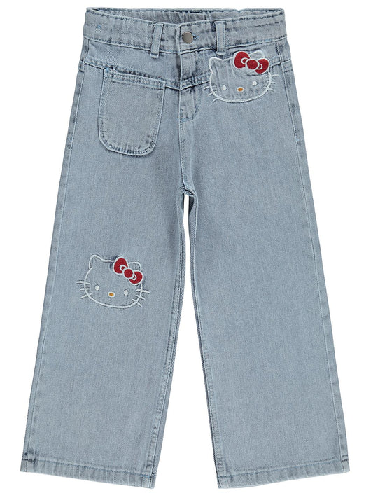 Hello Kitty 6-9 Yaş Pantolon - Mavi