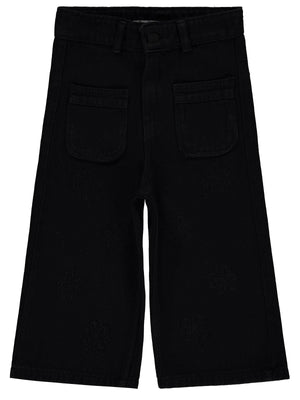 Civil Girls Çiçek Nakışlı 2-5 Yaş Pantolon - Siyah