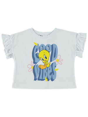 Tweety 2-5 Yaş Tişört - Beyaz