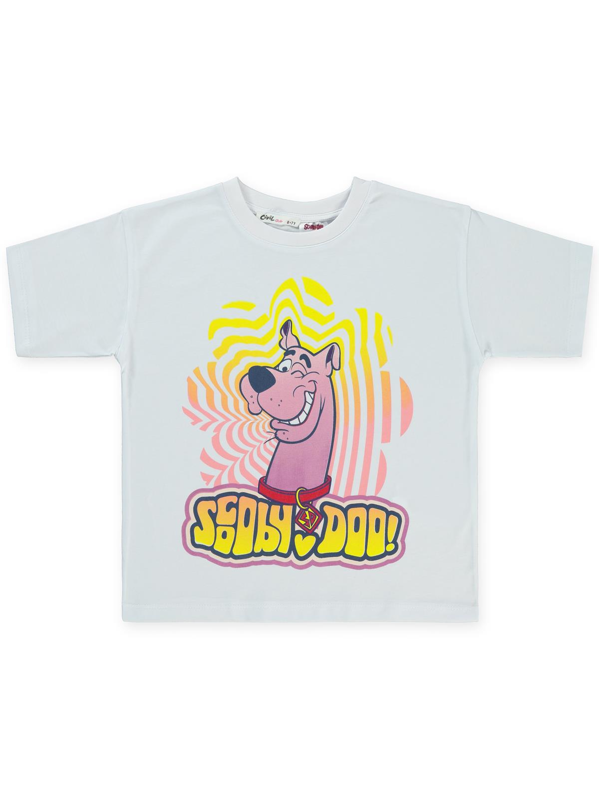 Scooby Doo 6-9 Yaş Tişört - Beyaz