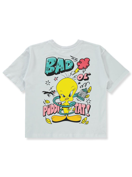 Tweety 10-13 Yaş Tişört - Beyaz
