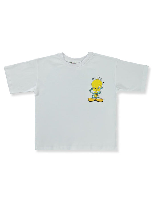 Tweety 10-13 Yaş Tişört - Beyaz