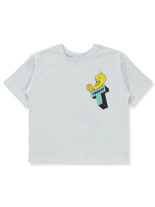 Tweety 6-9 Yaş Tişört - Beyaz