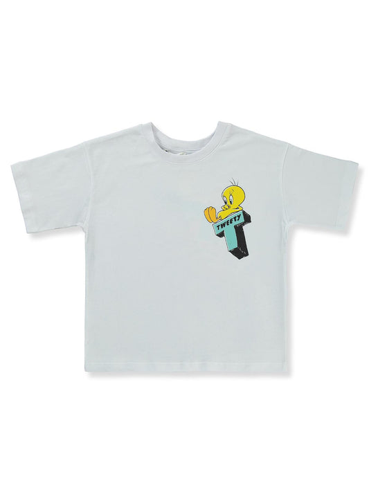Tweety 6-9 Yaş Tişört - Beyaz