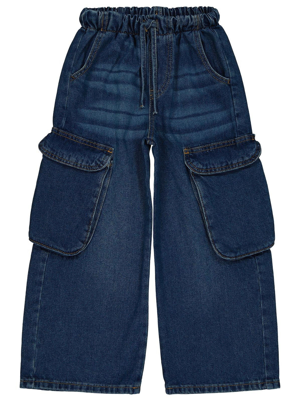Civil Girls Büyük Cepli  10-13 Yaş Pantolon - Mavi