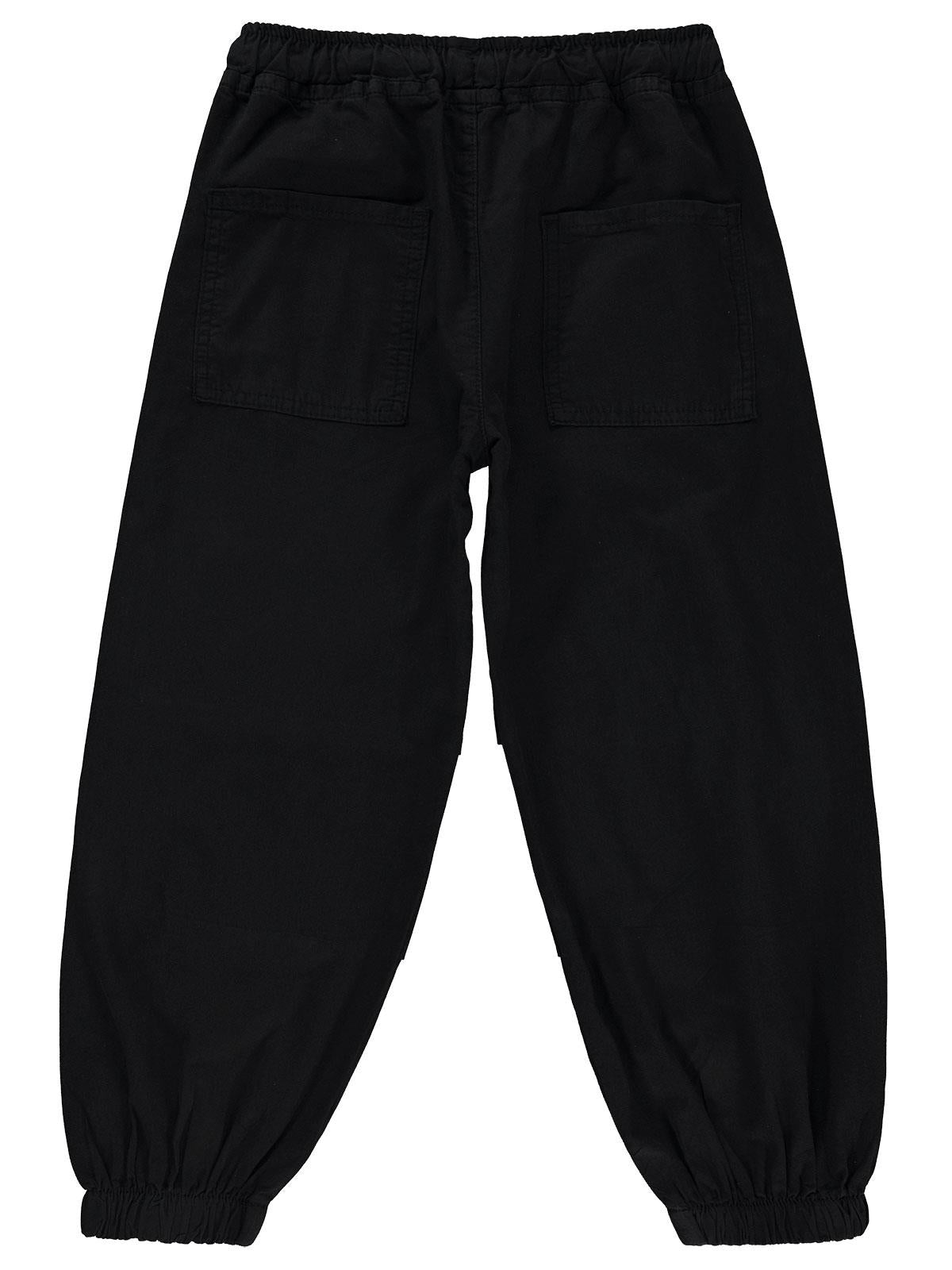 Civil Boys Paçası Lastikli 10-13 Yaş Pantolon - Siyah