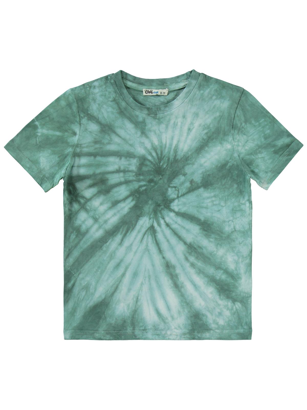 Civil Boys Batik Yıkama 6-9 Yaş Tişört - Haki