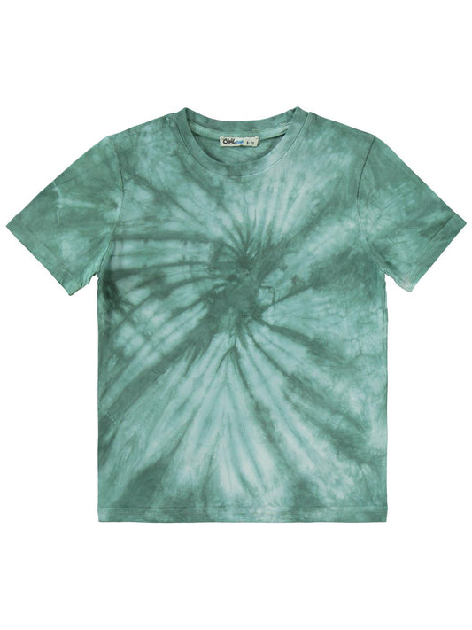Civil Boys Batik Yıkama 6-9 Yaş Tişört - Haki