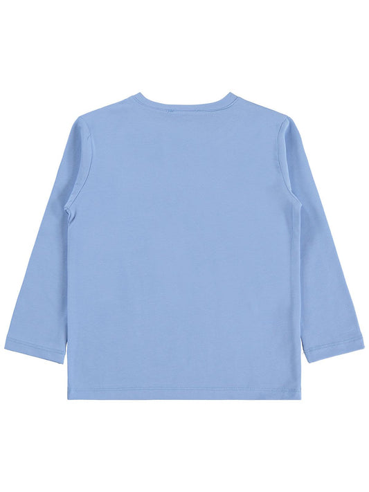 Civil Boys Erkek Çocuk Basic Sweatshirt | Likralı Süprem Uzun Kol | Okul Kreş ve Günlük Kullanım - Mavi