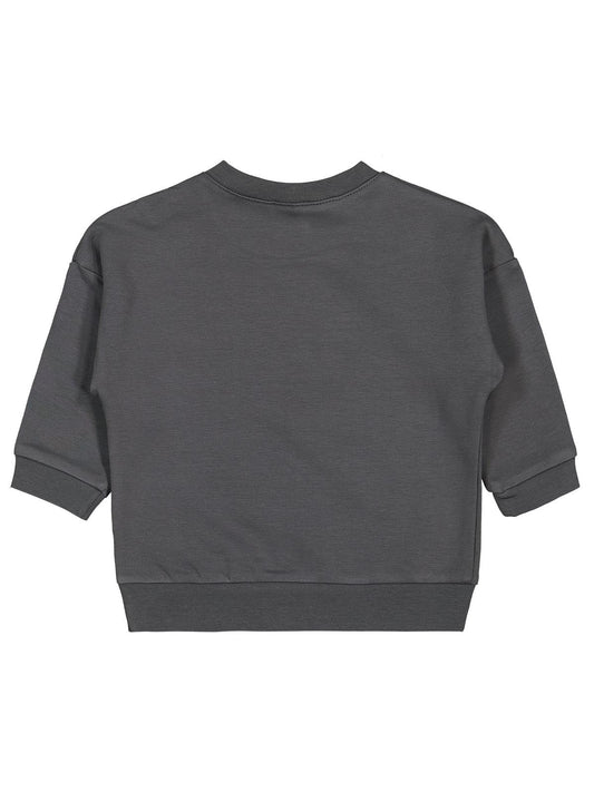 Civil Baby Teddy Baskılı 6-18 Ay Sweatshirt - Gri