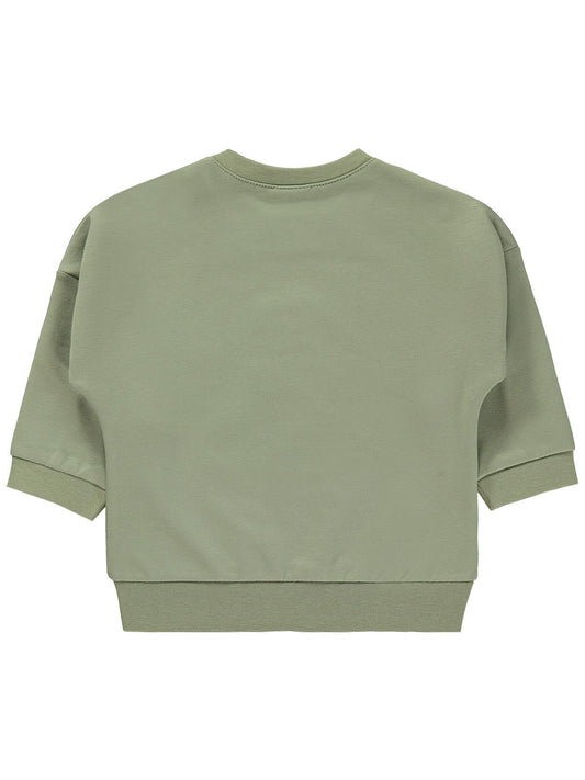 Civil Baby Teddy Baskılı 6-18 Ay Sweatshirt - Yeşil