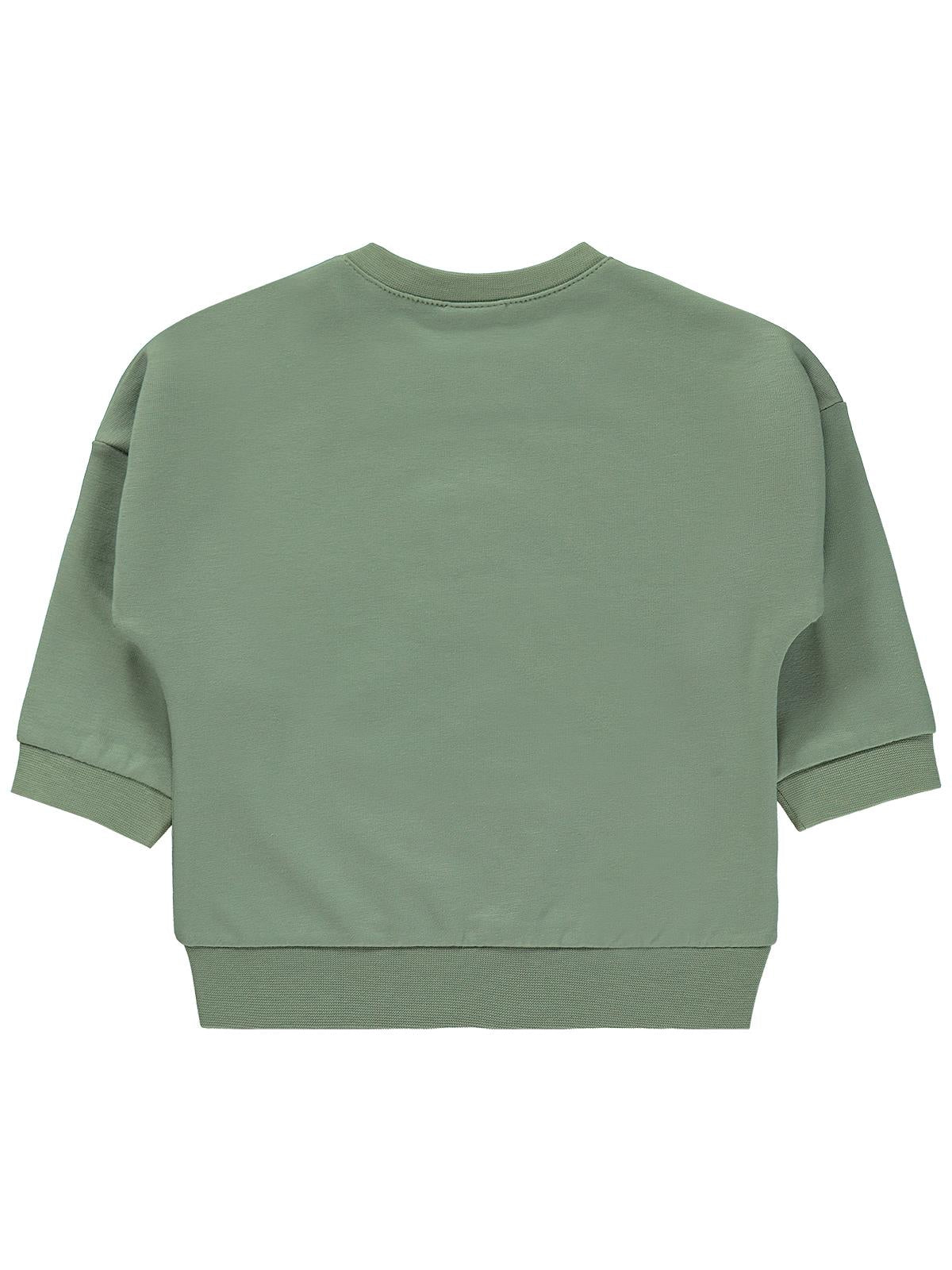 Civil Baby Teddy Baskılı 6-18 Ay Sweatshirt - Yeşil