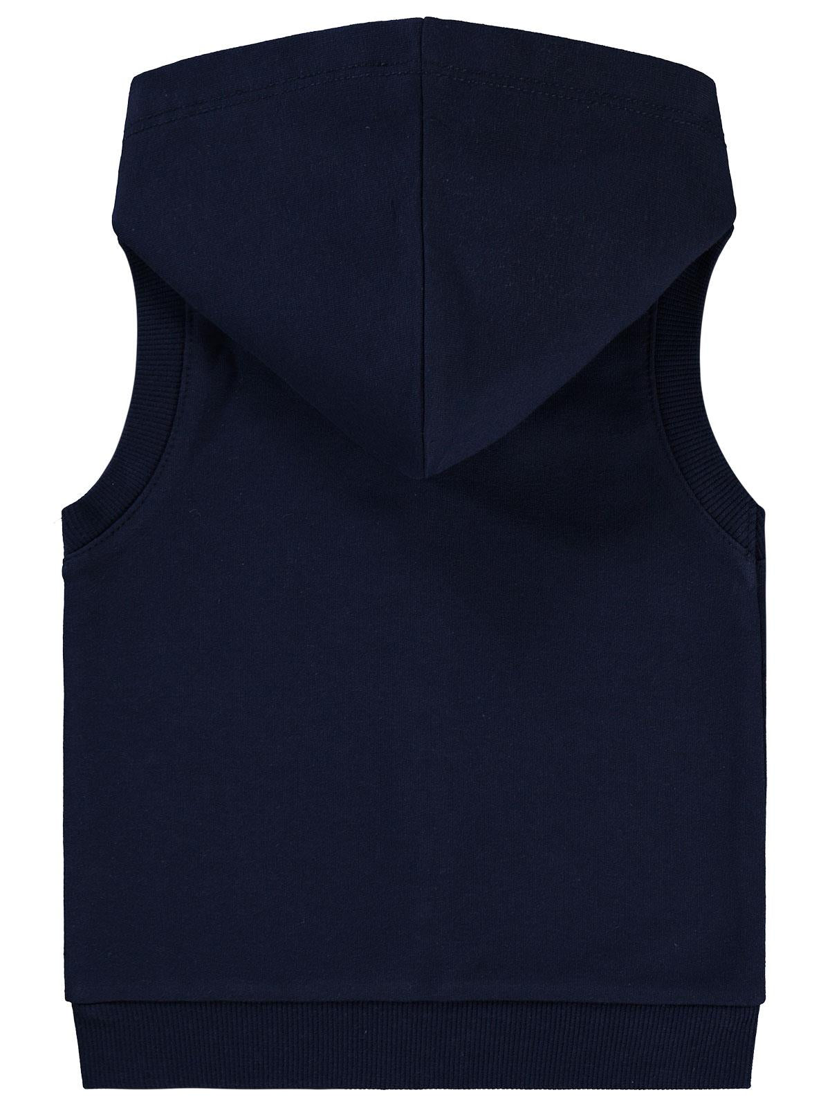 Civil Baby Civil Basic Timeless Kapüşonlu 6-18 Ay Yelek - Lacivert