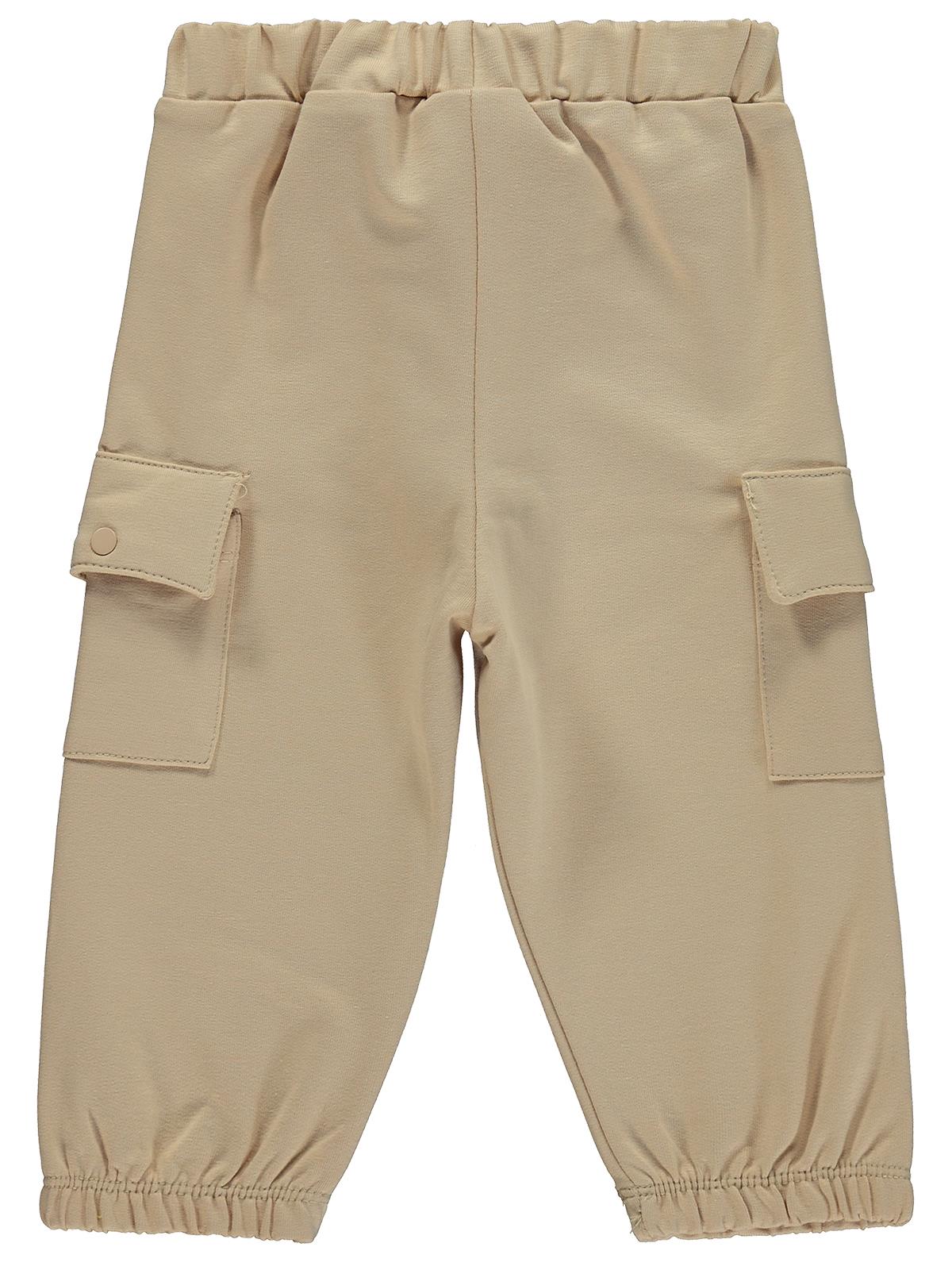 Civil Baby Civil Basic Timeless Kargo Cepli 6-18 Ay Eşofman Altı - Kahverengi
