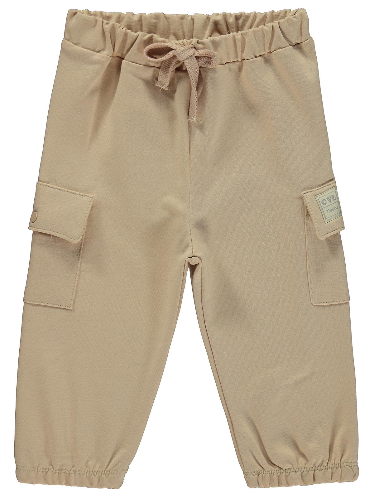 Civil Baby Civil Basic Timeless Kargo Cepli 6-18 Ay Eşofman Altı - Kahverengi