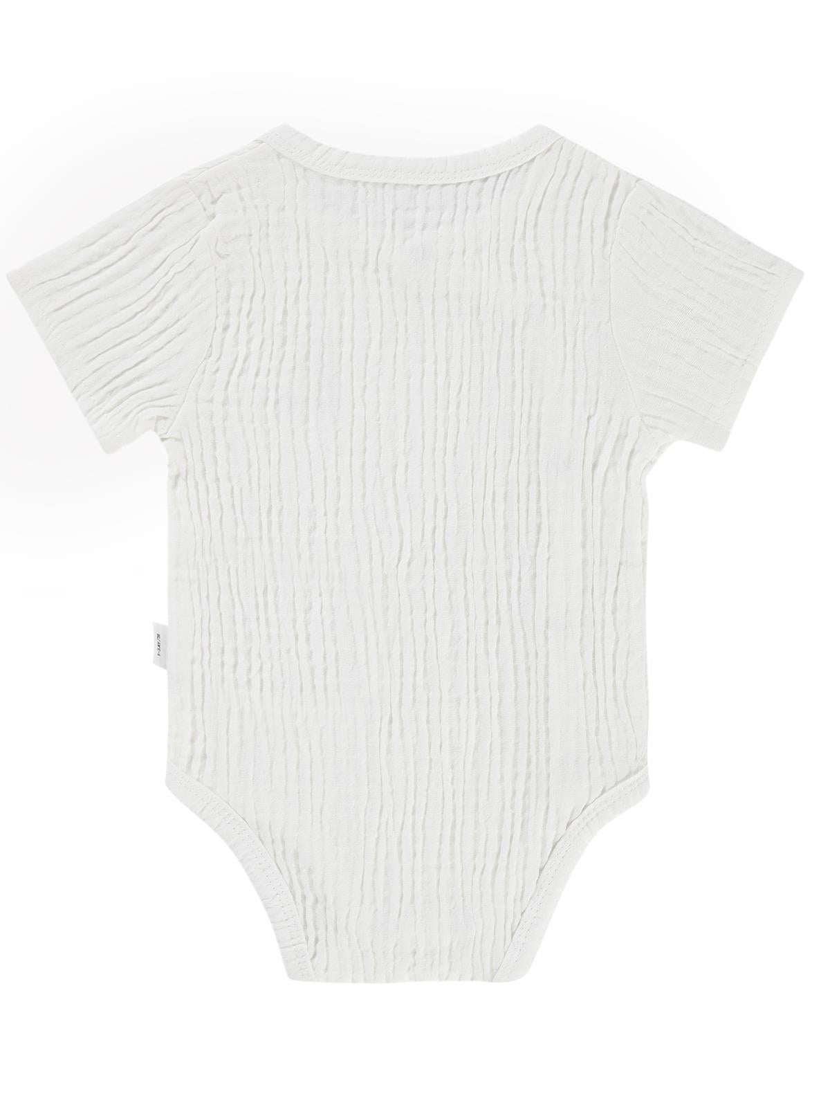 Civil Baby Ayıcık Baskılı 1-18 Ay Çıtçıtlı Badi - Mavi