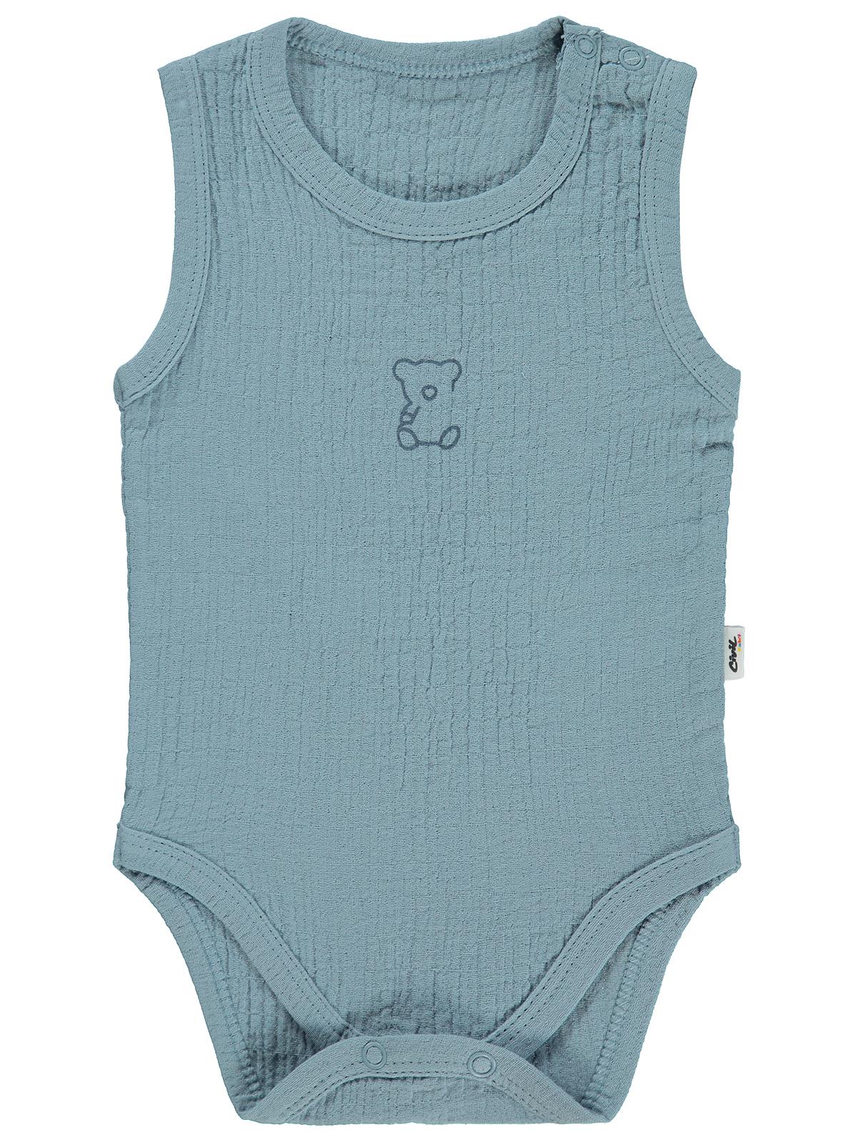 Civil Baby Ayıcık Baskılı 1-18 Ay Çıtçıtlı Badi - Pembe