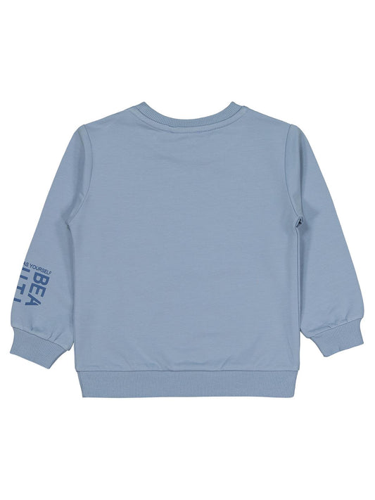Civil Kız Çocuk Basic Sweatshirt | 2 İp Uzun Kol Bisiklet Yaka | Okul Kreş ve Günlük Kullanım - Mavi