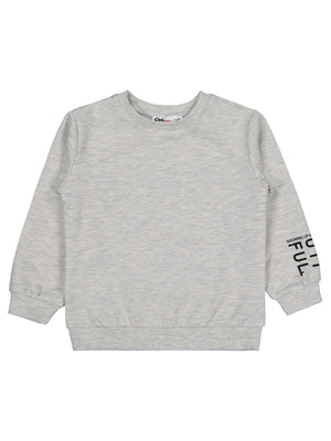 Civil Girls Basic 2-5 Yaş Sweatshirt - Ekru