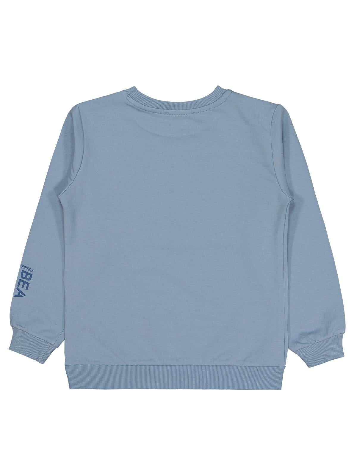 Civil Kız Çocuk Basic Sweatshirt | 2 İp Uzun Kol Bisiklet Yaka | Okul Kreş ve Günlük Kullanım - Mavi
