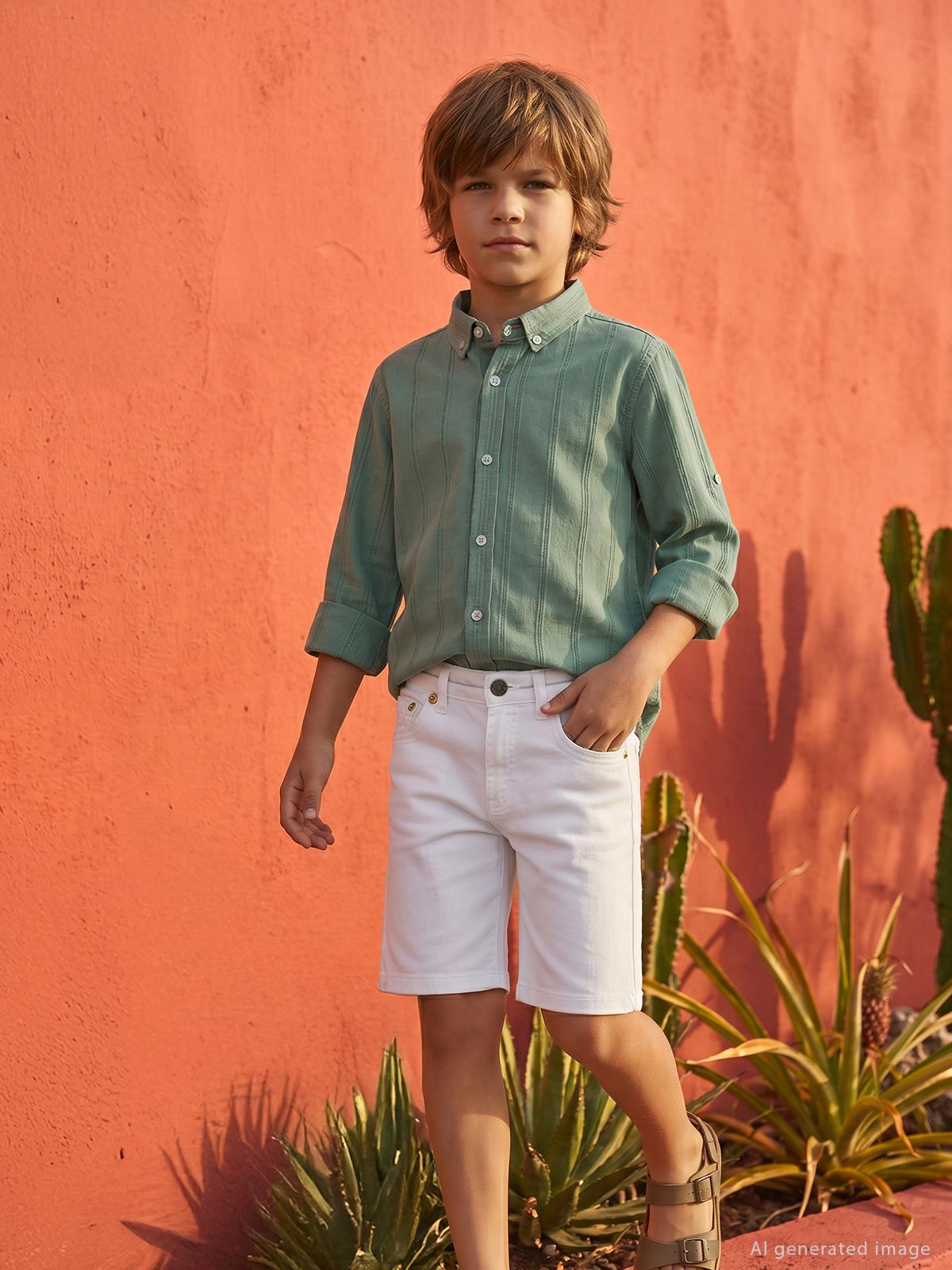 Pierre Cardin Basic 6-9 Yaş Kapri - Beyaz