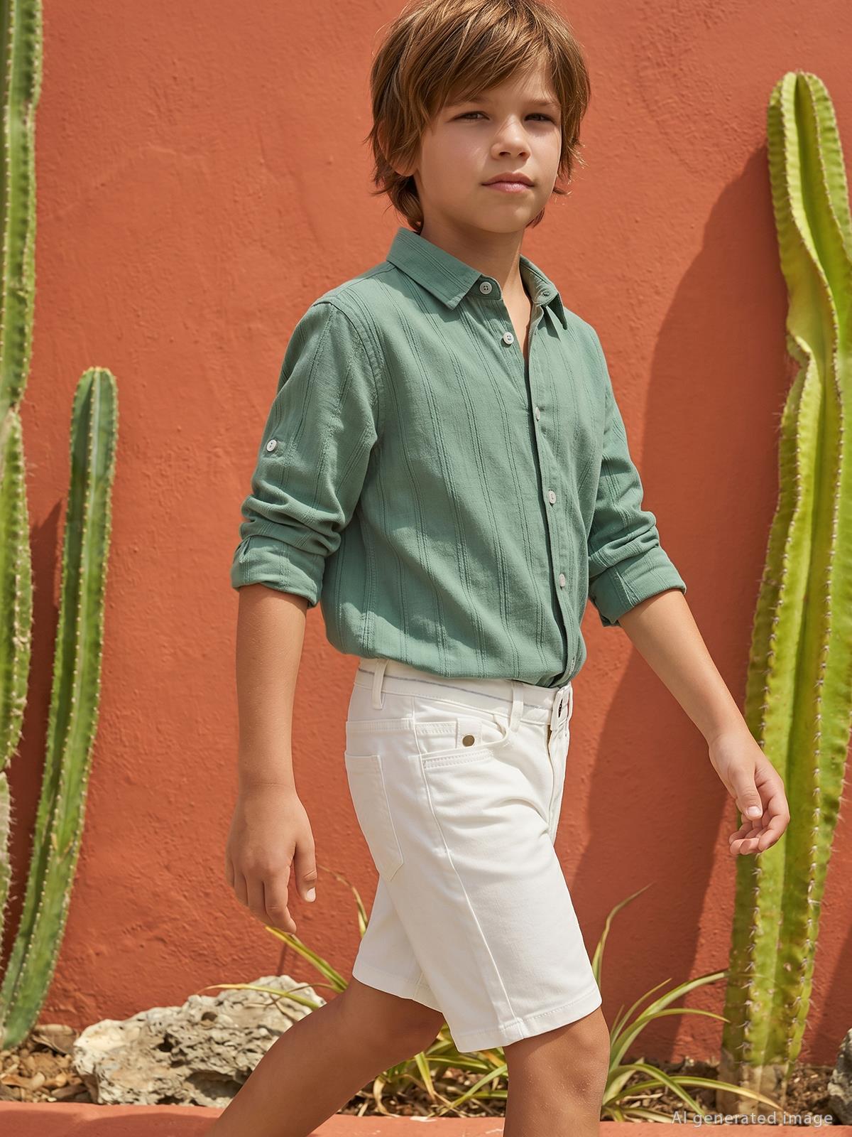 Pierre Cardin Basic 6-9 Yaş Kapri - Beyaz
